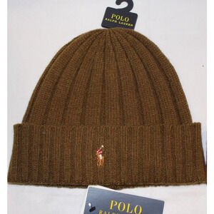 Polo Ralph Lauren Men's Skull Cap Beanie‎ Winter Hat Olive Green O/S NWT $59